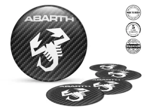 Fiat Abarth Rim Stickers Car Stylish Domed Design